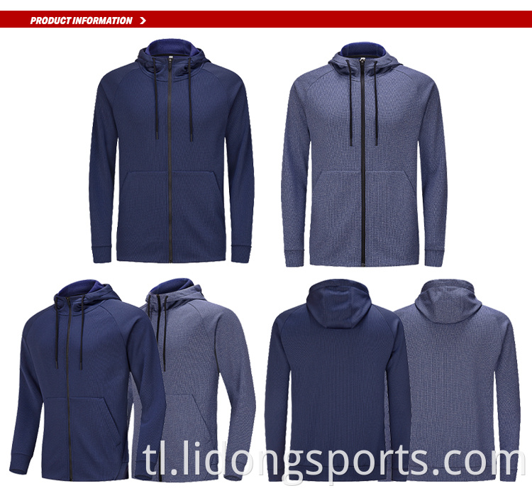 Panlabas na magandang disenyo ng disenyo na naka -istilong/huling disenyo ng may sapat na gulang na unisex plain hoodie hooded jacket men's zip up hoodie